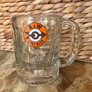 A&W Vtg Thick Glass Stein